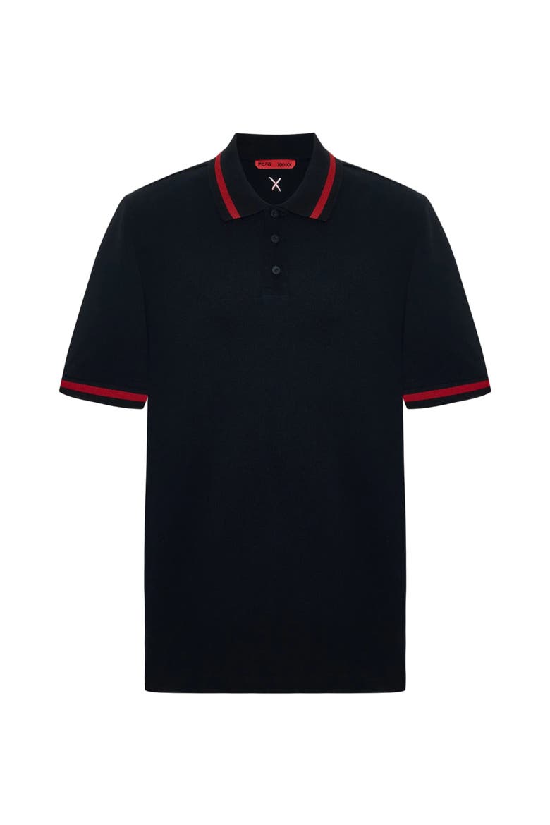 Daydreamers Short Sleeve Polo Shirt, Main, color, BLACK