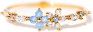 Girls Crew Blue Blossom Garden Ring