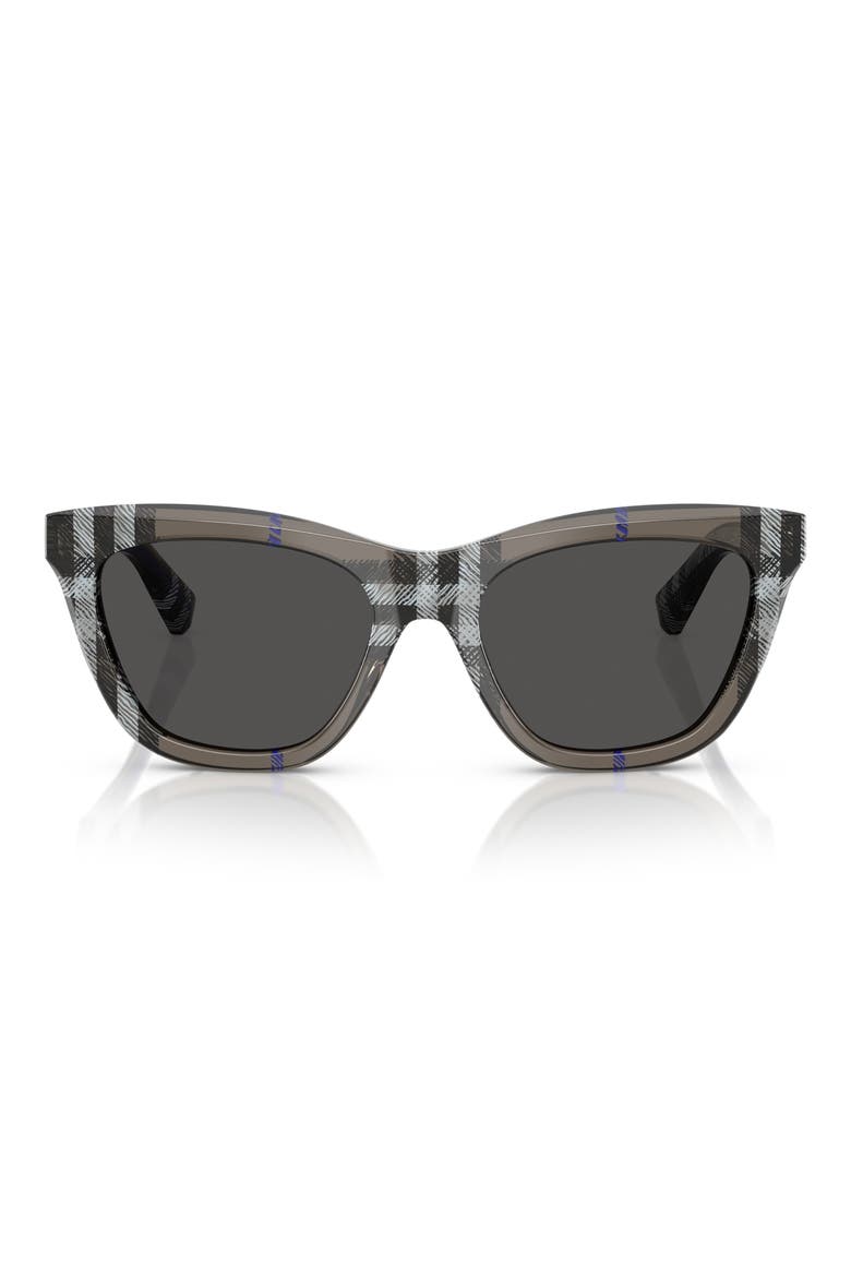 53mm Cat Eye Sunglasses, Main, color, GREEN