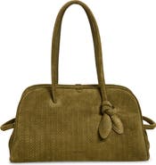 Jacquemus Le Turismo Embossed Suede Bowling Bag
