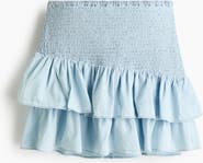 H&M Smocked Denim Skirt
