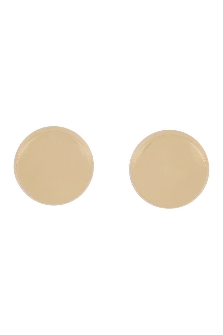 14K Yellow Gold Petite Circle Stud Earrings, Main, color, 14KY