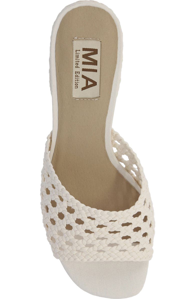 MIA Sahar Slide Sandal, Alternate, color, Bone Woven