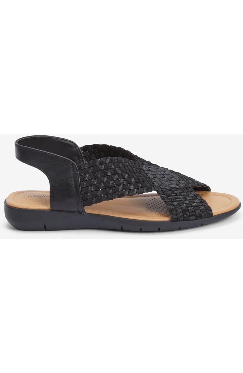 Comfortview The Celestia Sling Sandal, Alternate, color, Black Metallic