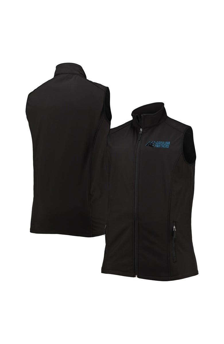 DUNBROOKE Men's Dunbrooke Black Carolina Panthers Big & Tall Archer Softshell Full-Zip Vest, Main, color, Black