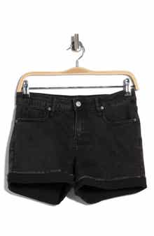 Vigoss Mid Rise Cuffed Denim Shorts