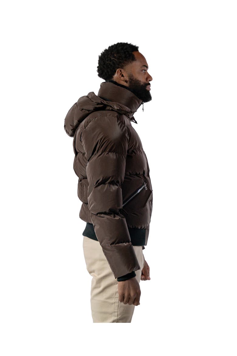 Men's Woody Bomber Quilted Coat, Alternate, color, MOCHA DIAMOND