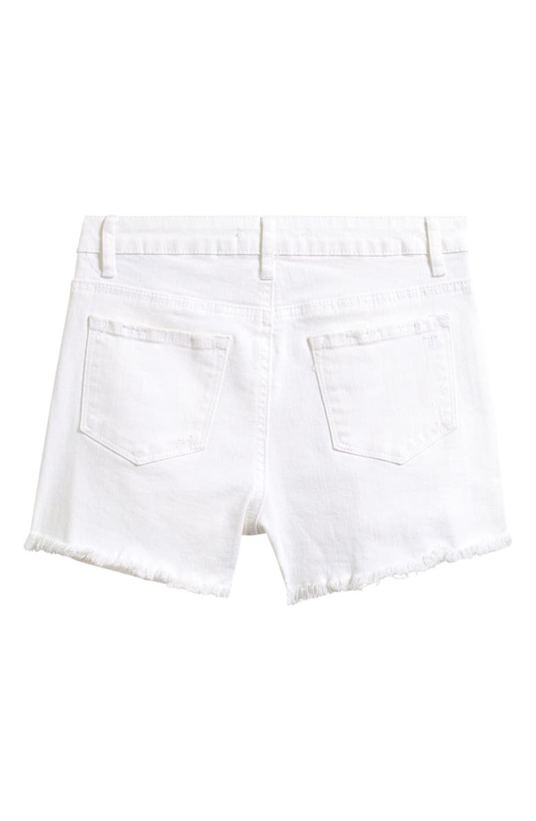 Tractr Kids' Ripped Denim Shorts, Alternate, color, White