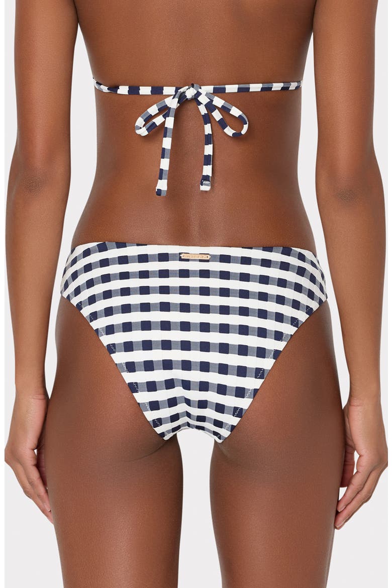 Cottage O-Ring Bikini Bottoms, Alternate, color, NAVY/ WHITE