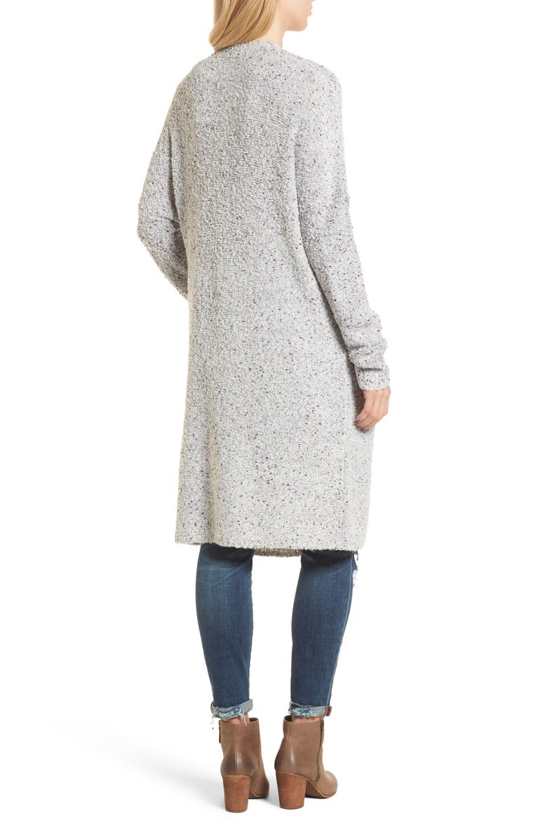 Stem Bouclé Sweater Coat, Alternate, color, GREY LUNAR NEP BOUCLE