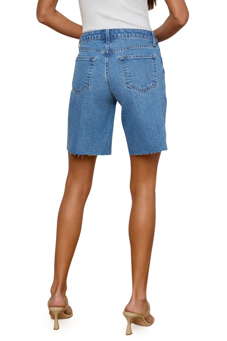 River Raw Hem Denim Bermuda Shorts, Alternate, color, SCOTTSDALE