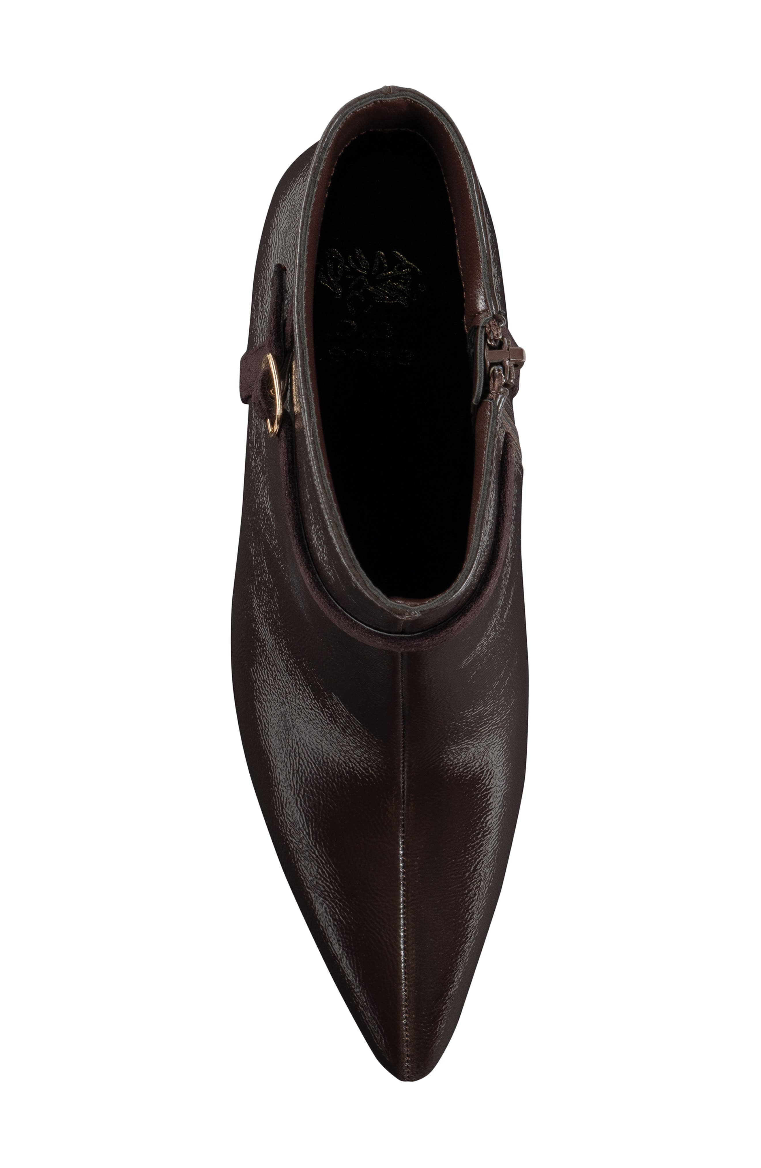 Ozzie Faux Leather Ankle Bootie, Alternate, color, BROWN
