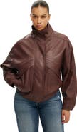 Cotton On Women's Theo Faux Leather Bomber
