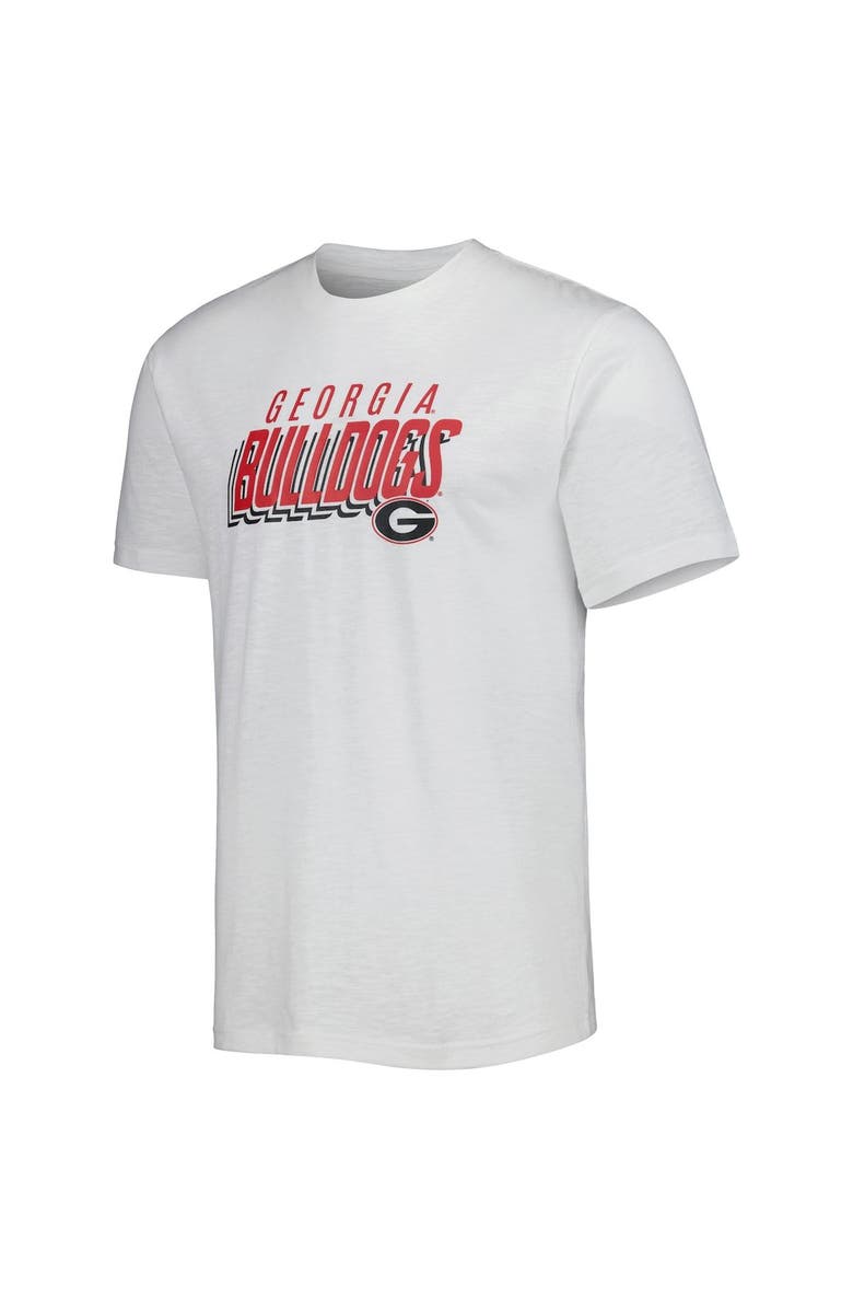 CONCEPTS SPORT Men's Concepts Sport Charcoal/White Georgia Bulldogs Downfield T-Shirt & Shorts Set, Alternate, color, 