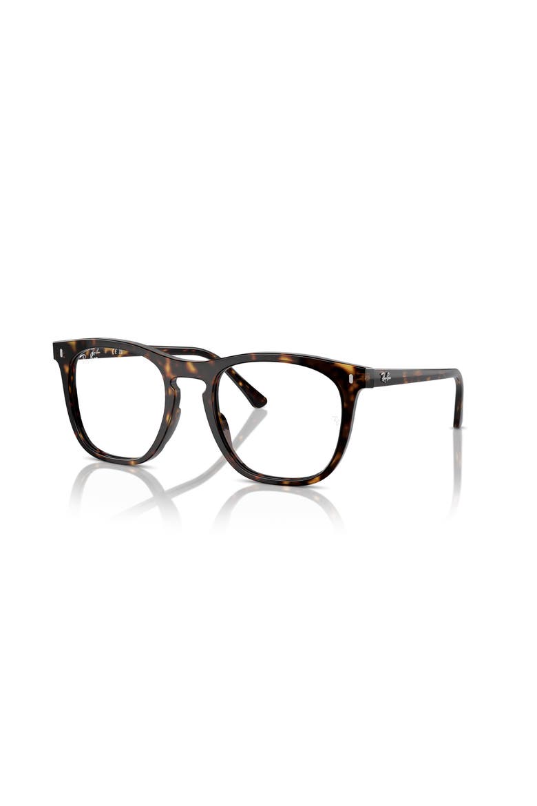 53mm Square optical glasses, Main, color, Tortoise