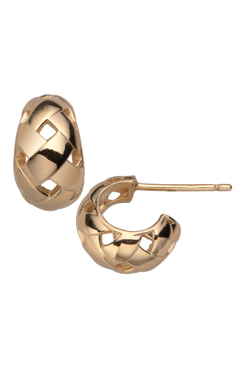 Solora Hoop Earrings, Main, color, YELLOW GOLD