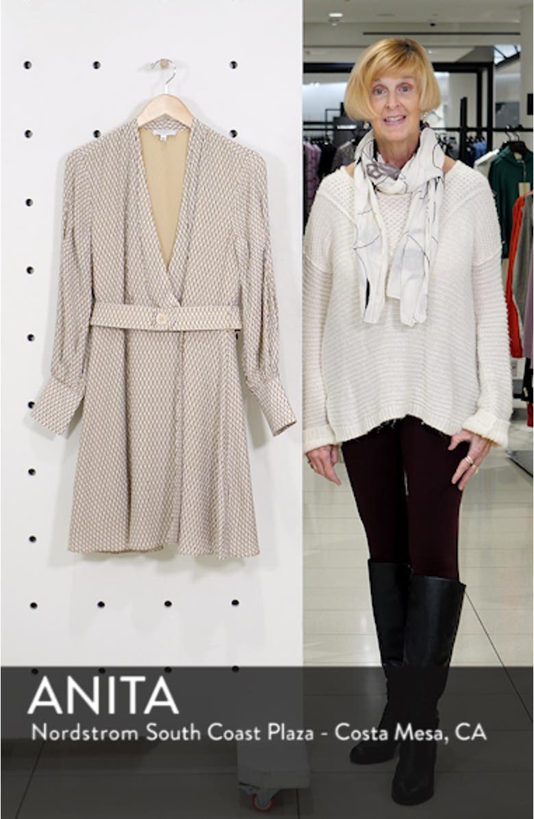 Fanetta Belted Faux Wrap Dress, sales video thumbnail