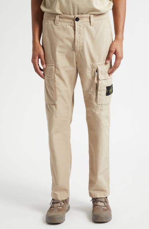 Cotton Canvas Cargo Trousers