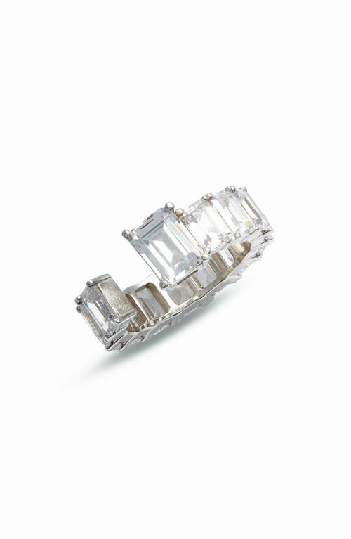 SHYMI Open Cubic Zirconia Band in Silver 
