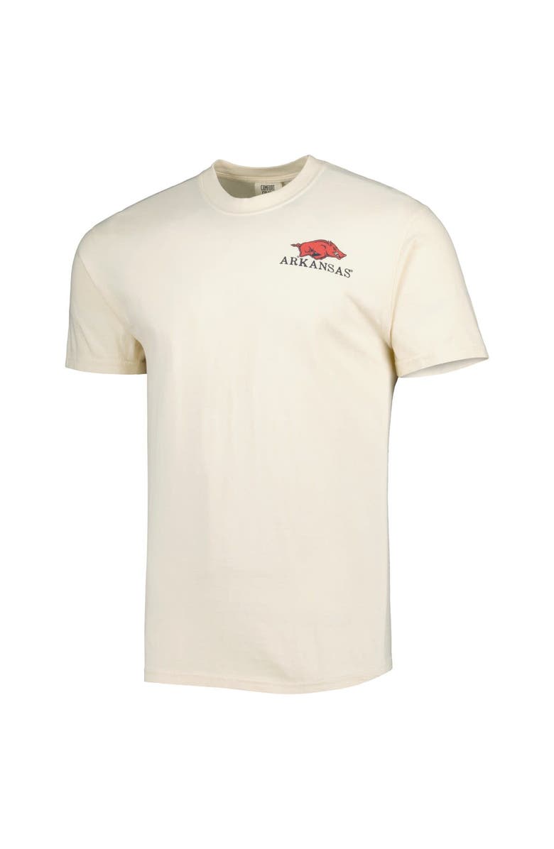 IMAGE ONE Men's Cream Arkansas Razorbacks Hyperlocal T-Shirt, Alternate, color, 