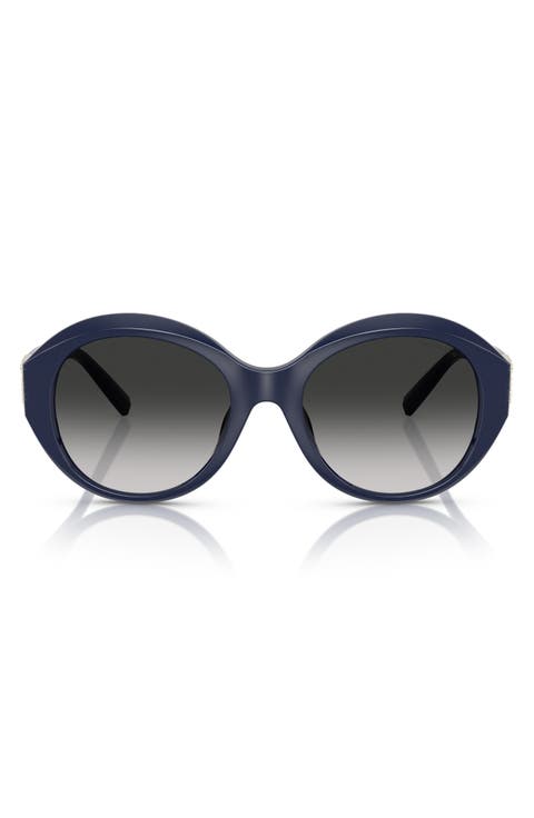 53mm Gradient Round Sunglasses