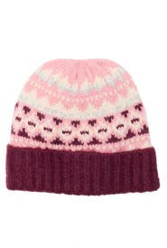Vince Camuto Brushed Fair Isle Beanie
