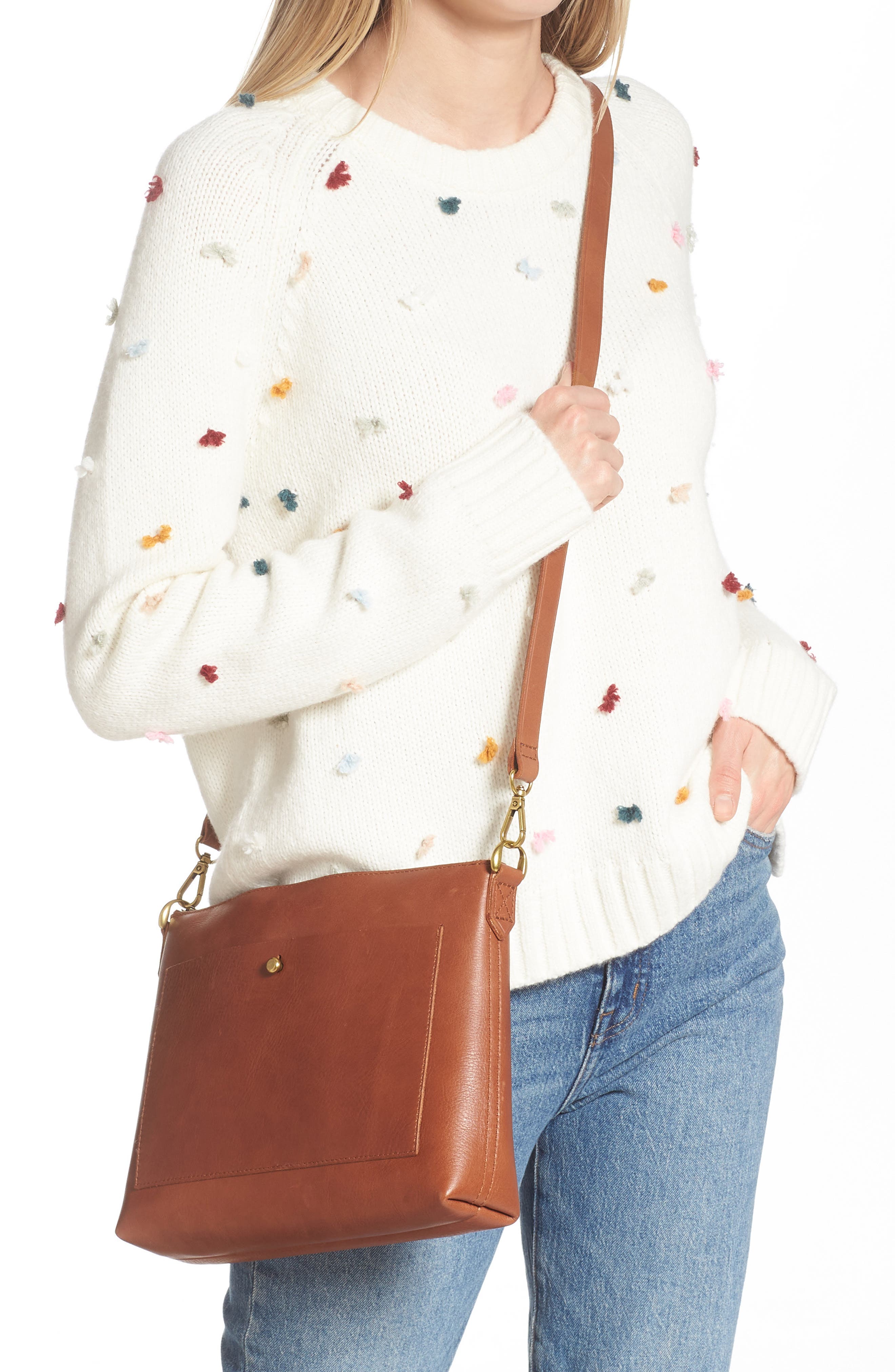 The Transport Shoulder Crossbody Bag, Alternate, color, ENGLISH SADDLE
