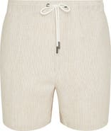 Onia Linen Blend Pull-On Shorts