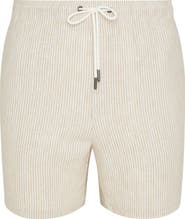 Onia Linen Blend Pull-On Shorts