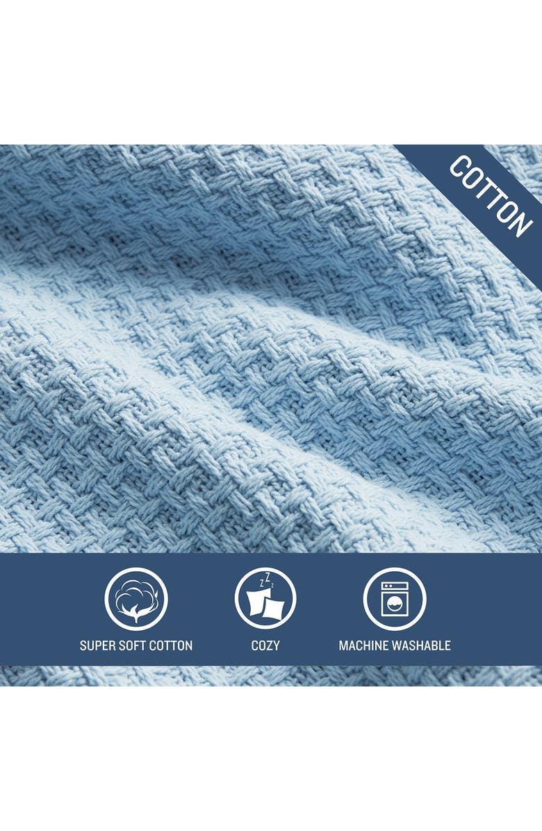 Tommy Bahama Bahama Coast Cotton Blanket, Alternate, color, Coastal Blue