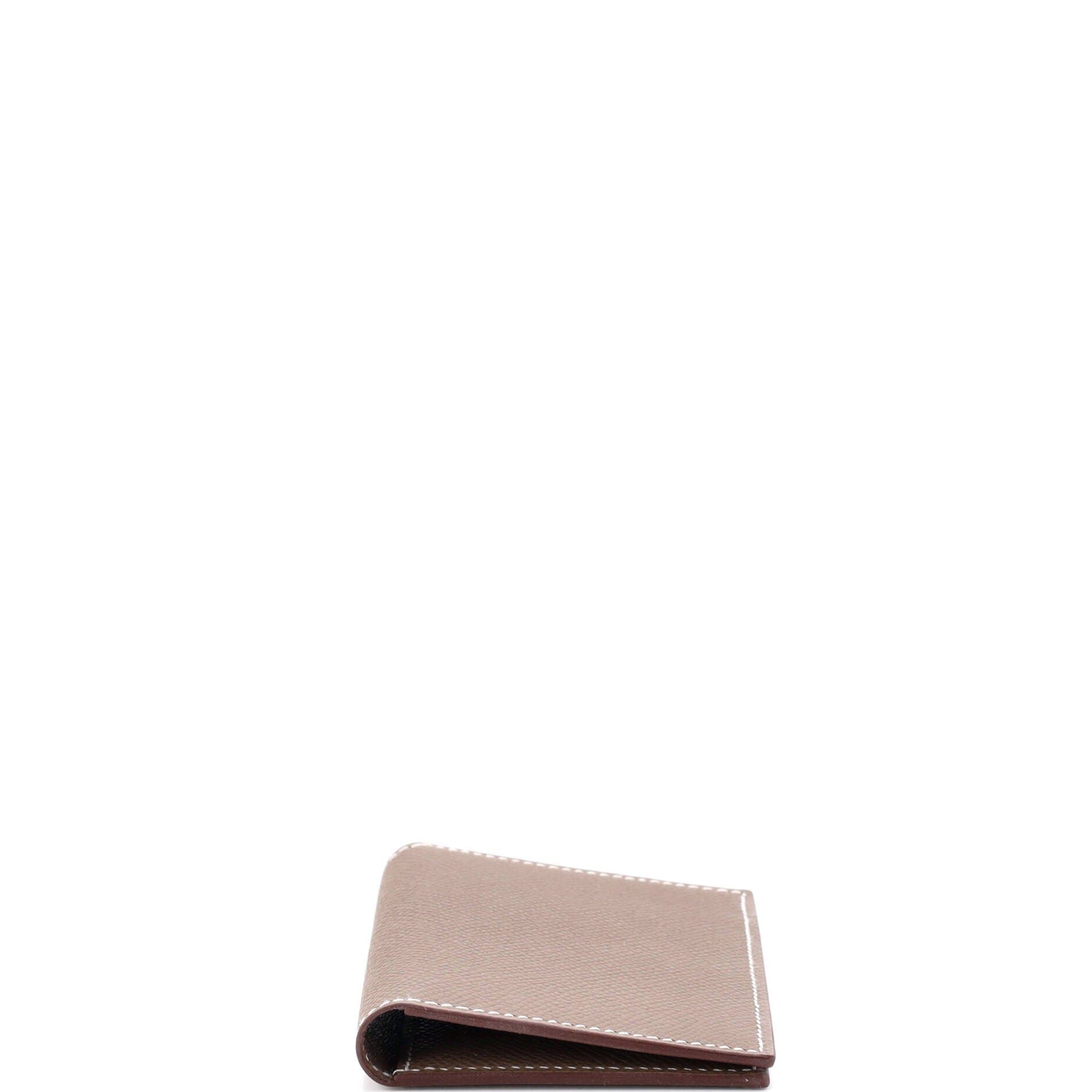 MC2 Euclide Card Holder Case Leather, Alternate, color, Etoupe
