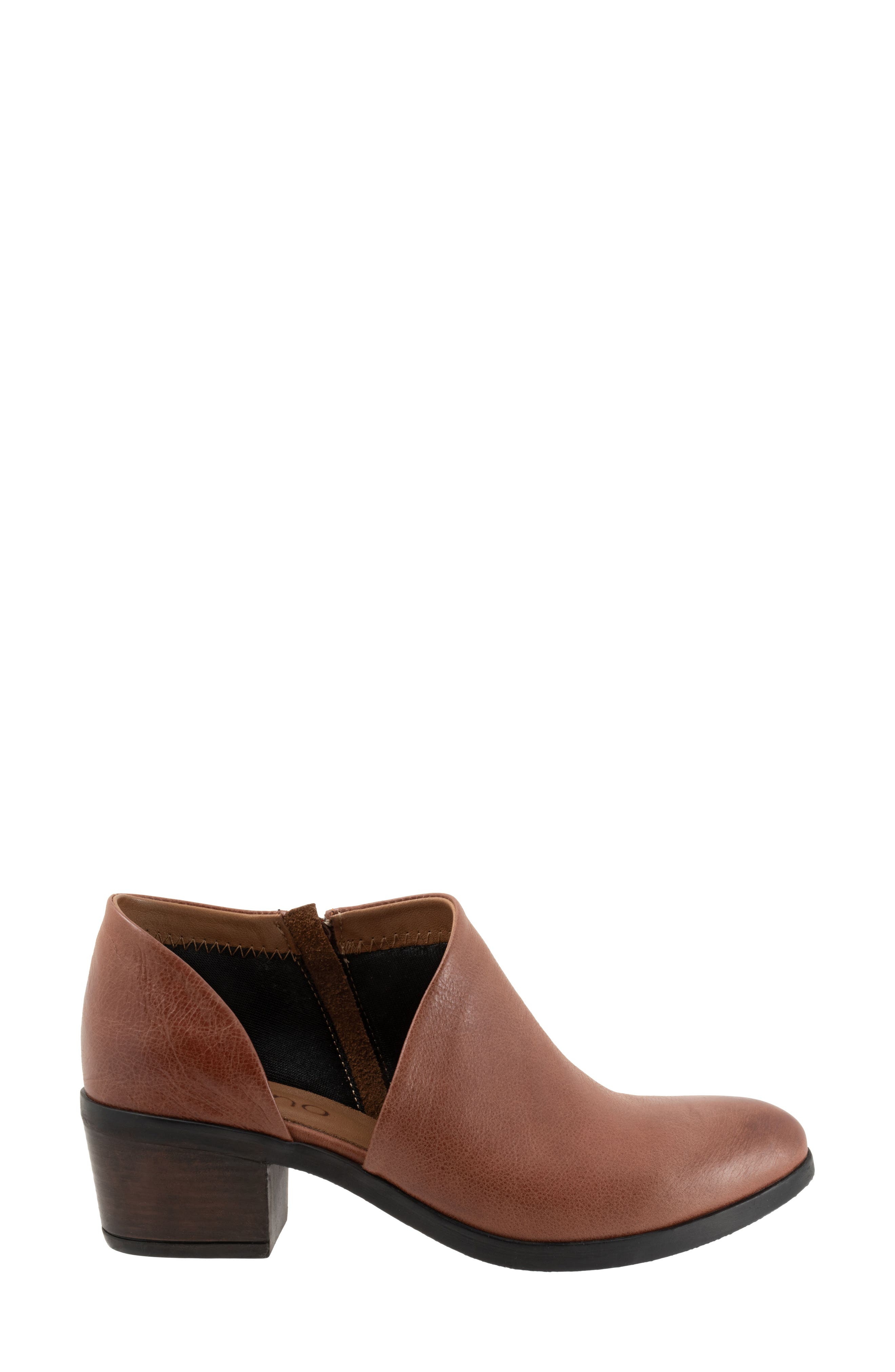 Caitlin Zip Bootie, Alternate, color, TOBACCO