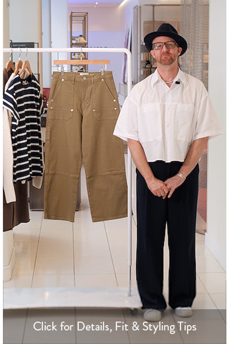 Silverado High Waist Ankle Wide Leg Carpenter Pants video