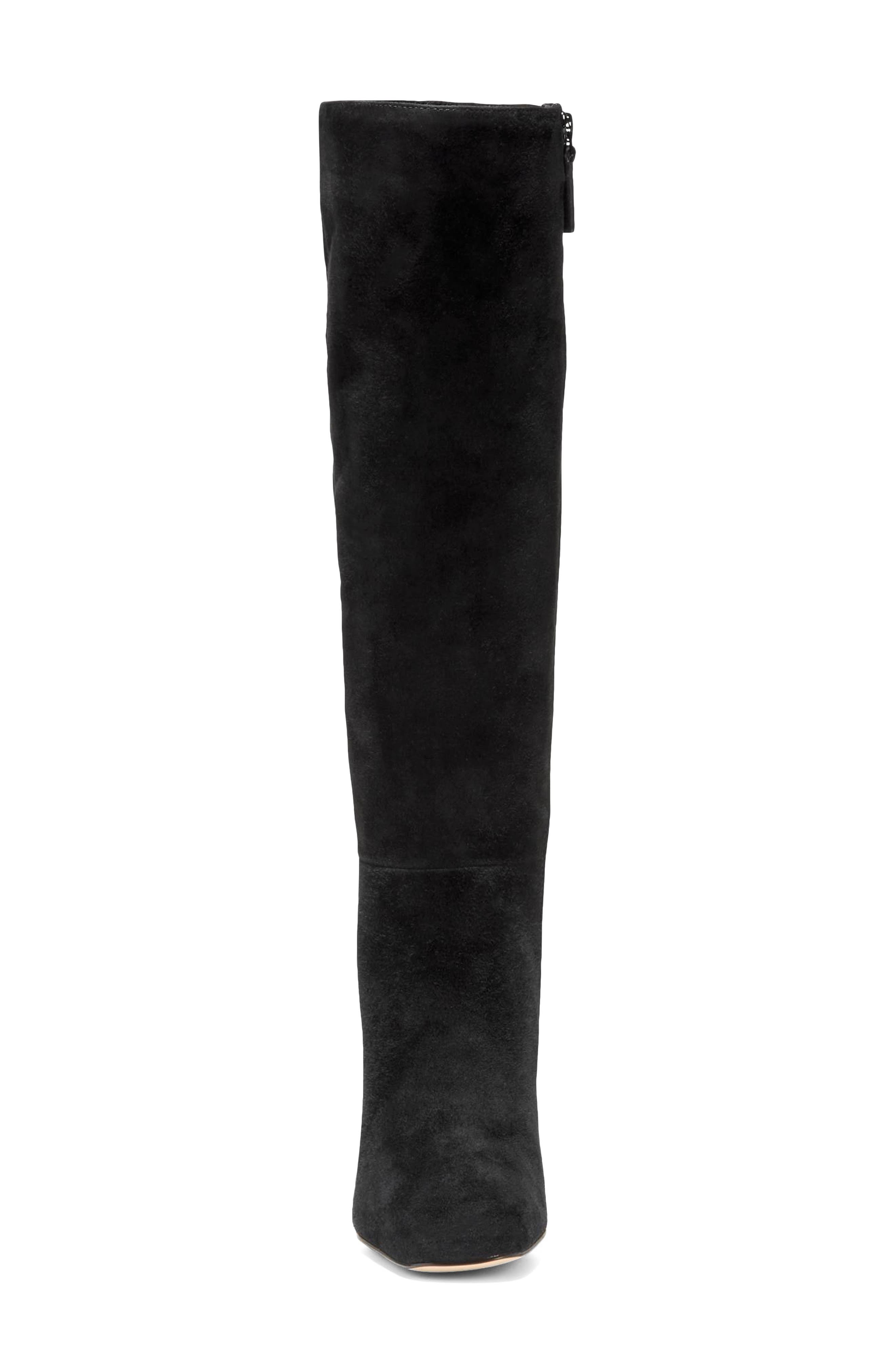 Cole Haan Georgette Tall Boot, Alternate, color, Black Lux Suede