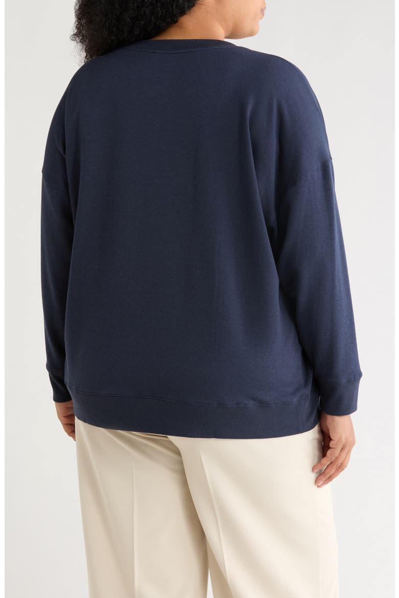 LONG CREW NECK SWEATSHIRT, Alternate, color, MARITIME