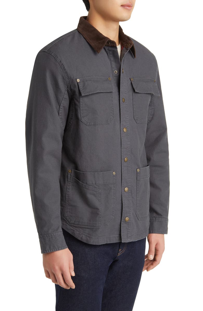 L.L.Bean Signature Flannel Lined Stretch Canvas Shirt Jacket, Alternate, color, 