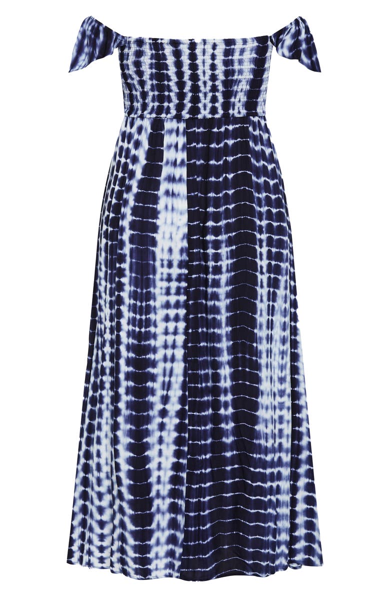 City Chic Tiarne Tie Dye Maxi Dress, Alternate, color, 