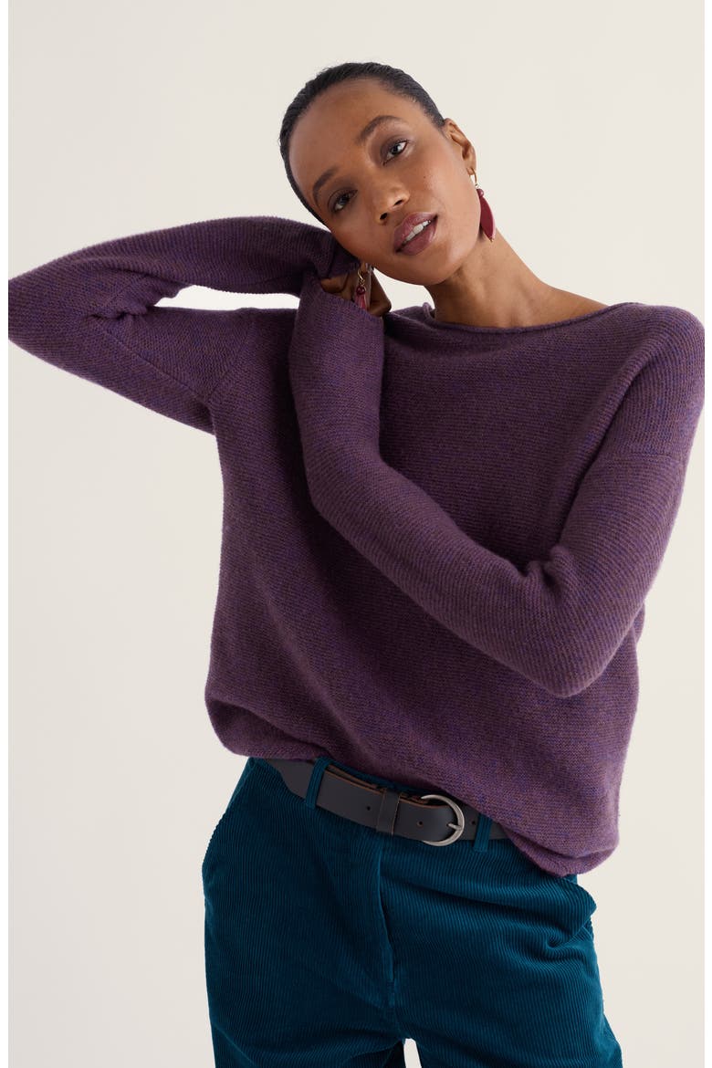 Fruity II Merino Wool Blend Sweater, Alternate, color, LOGANBERRY