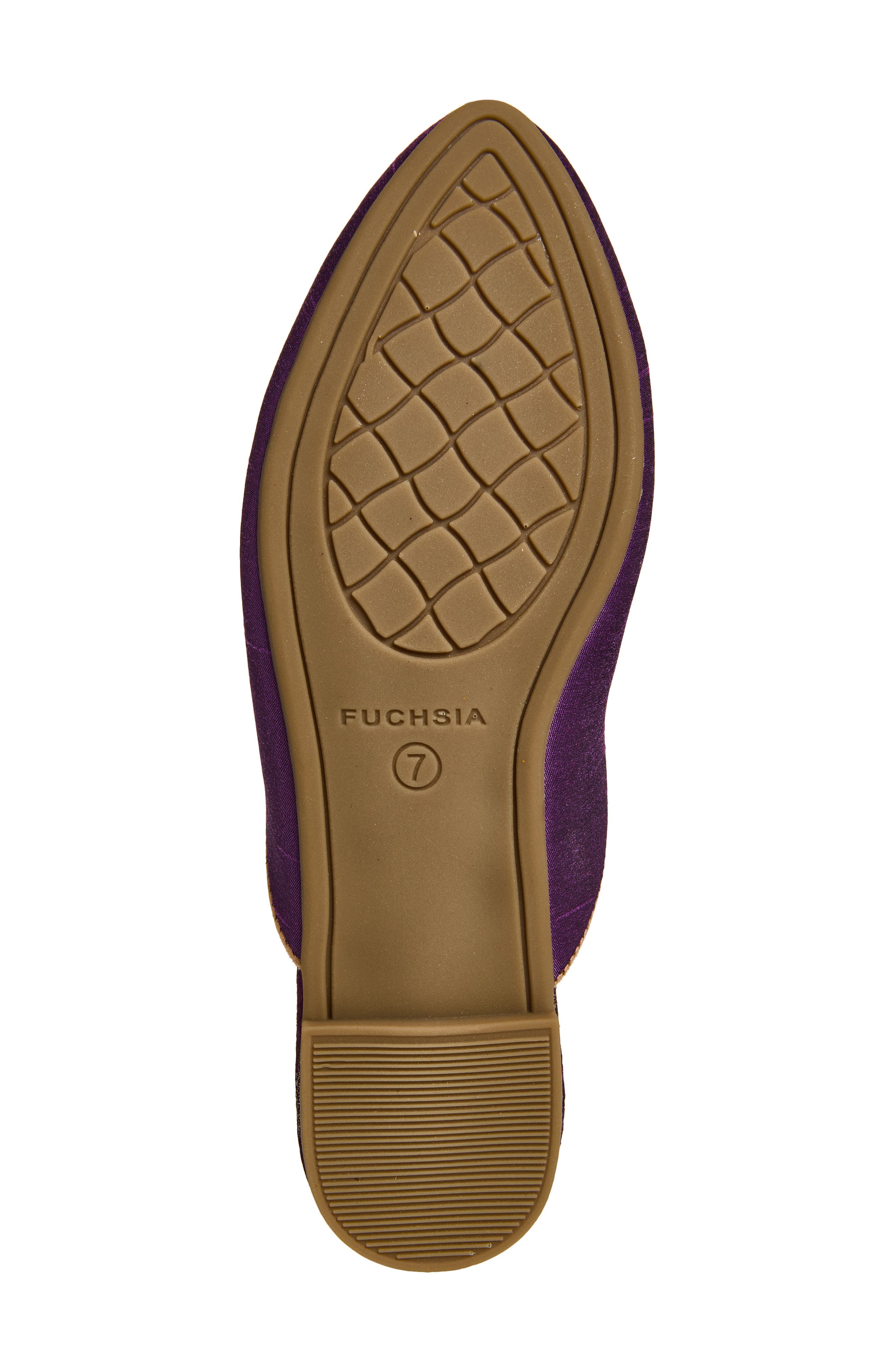 Embroidered Serpent Pointed Toe Mule, Alternate, color, PURPLE