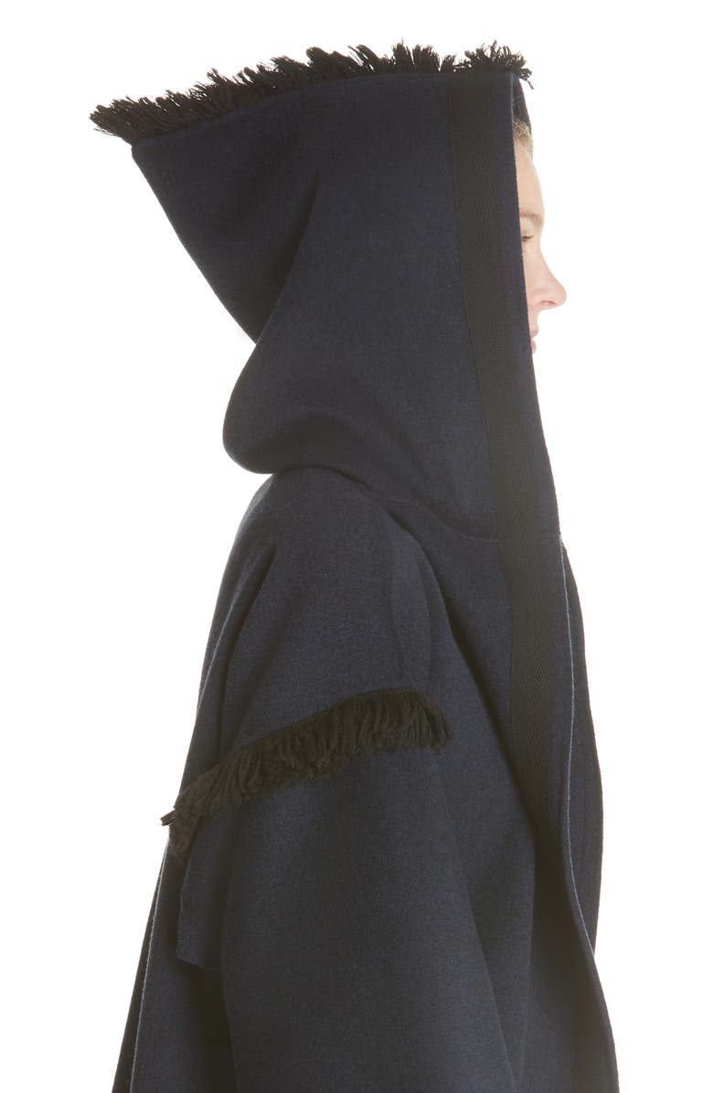 Sofie D'Hoore Cyrene Fringe Double Face Wool & Cashmere Coat, Alternate, color, 