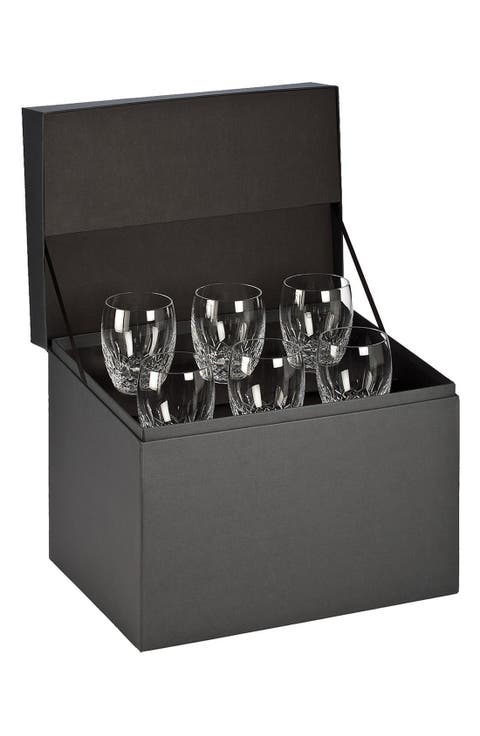 Lismore Essence Set of 6 Lead Crystal Double Old Fashioned Glasses