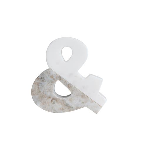 Decorative Marble "&" Figurine