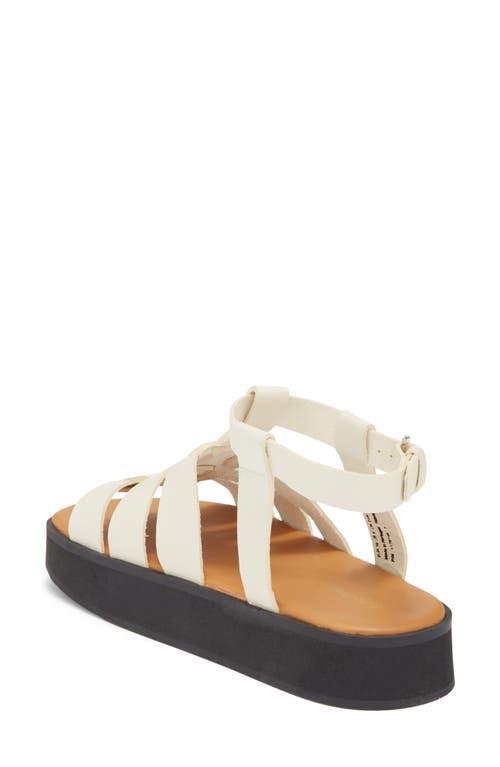 & Other Stories Ankle Strap Flatform Sandal In White