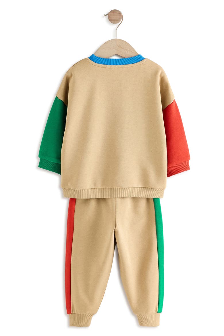 Kids' Break Time Sweatshirt & Joggers Set, Alternate, color, TAN
