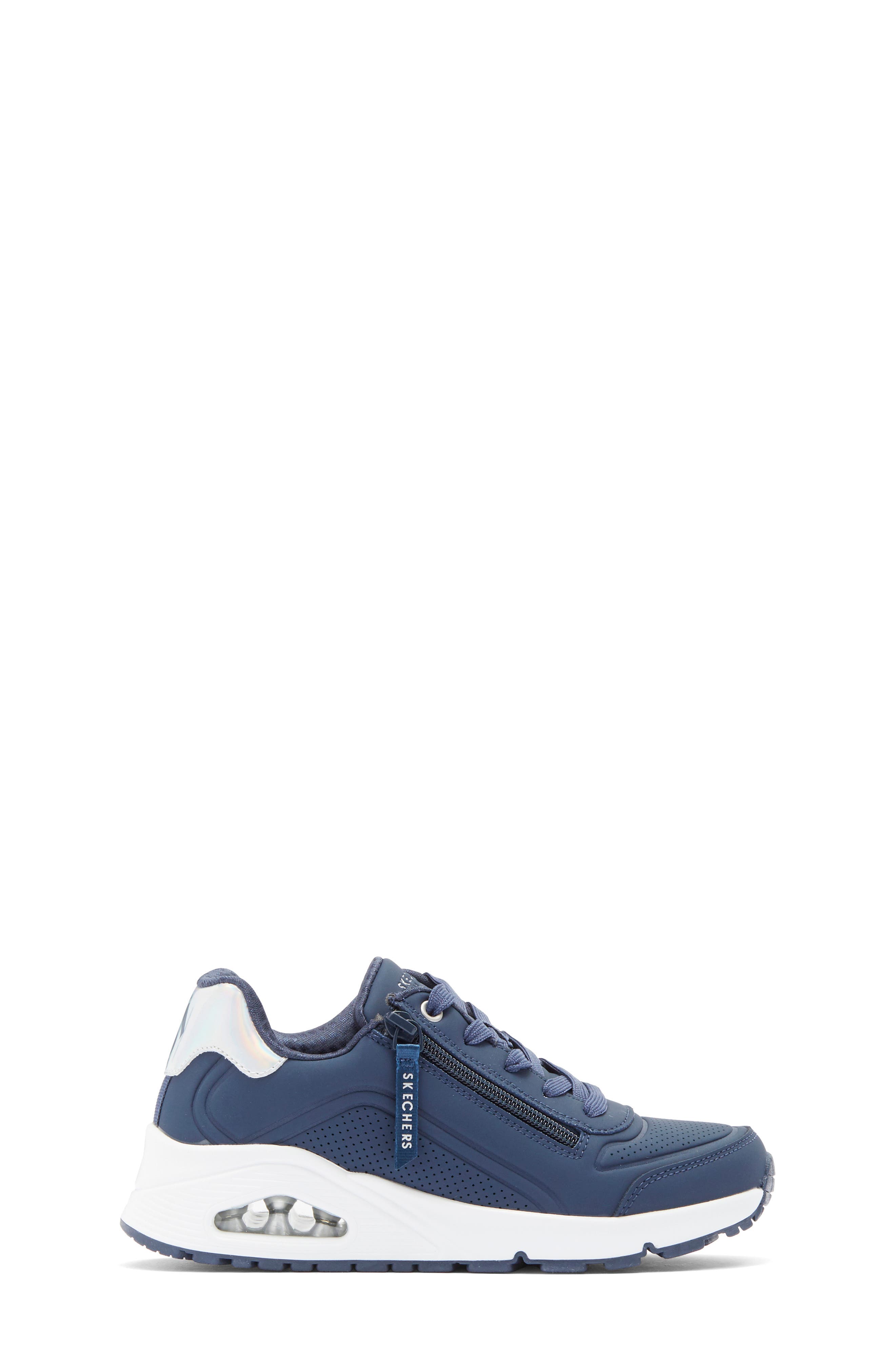 SKECHERS Kids' Uno Gen1 Zip Sneaker, Alternate, color, Navy