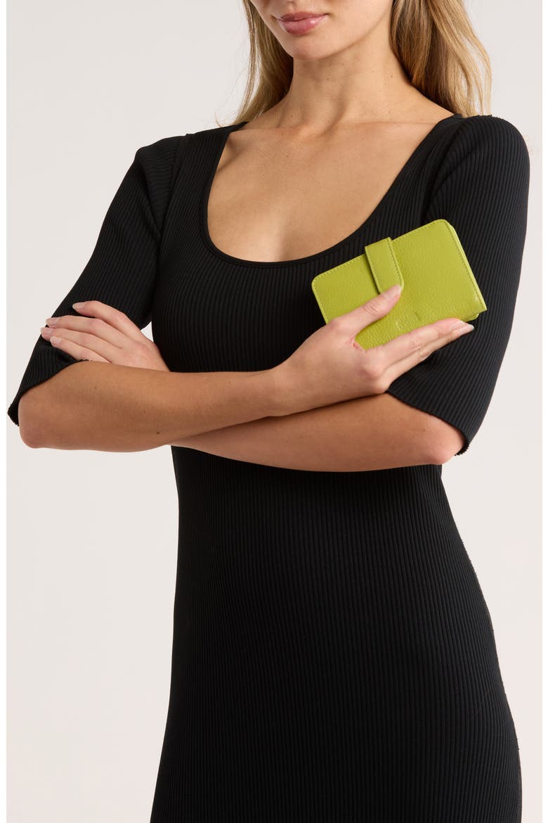 Campbell Leather Wallet, Alternate, color, FERN