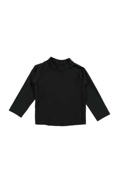 Kids Long Sleeve Rash Guard, UPF 50+ Swim Shirt