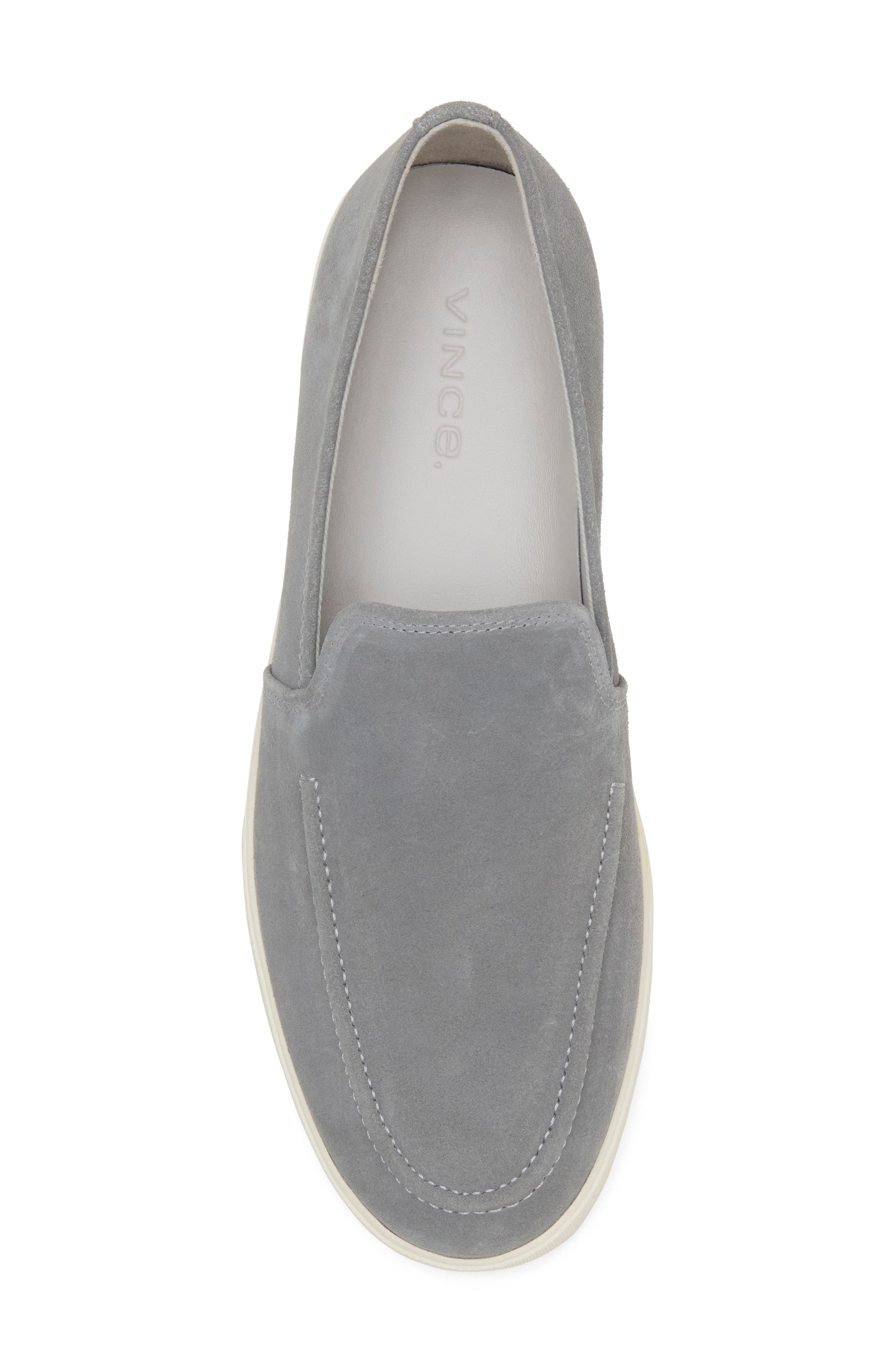 Sereno Leather Slip-On Sneaker, Alternate, color, SMOKE GREY SUEDE