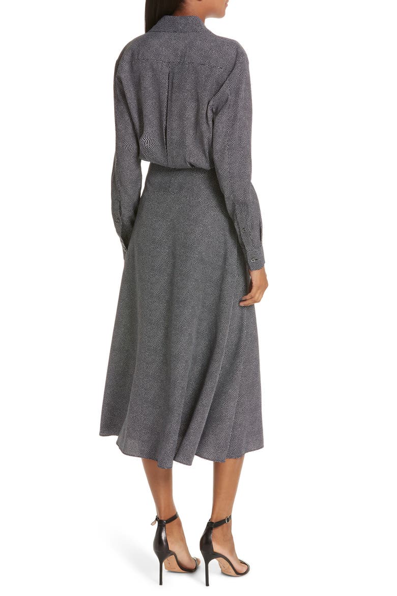 Vivienne Faux Wrap Midi Dress, Alternate, color, ECLIPSE NATURE WHITE