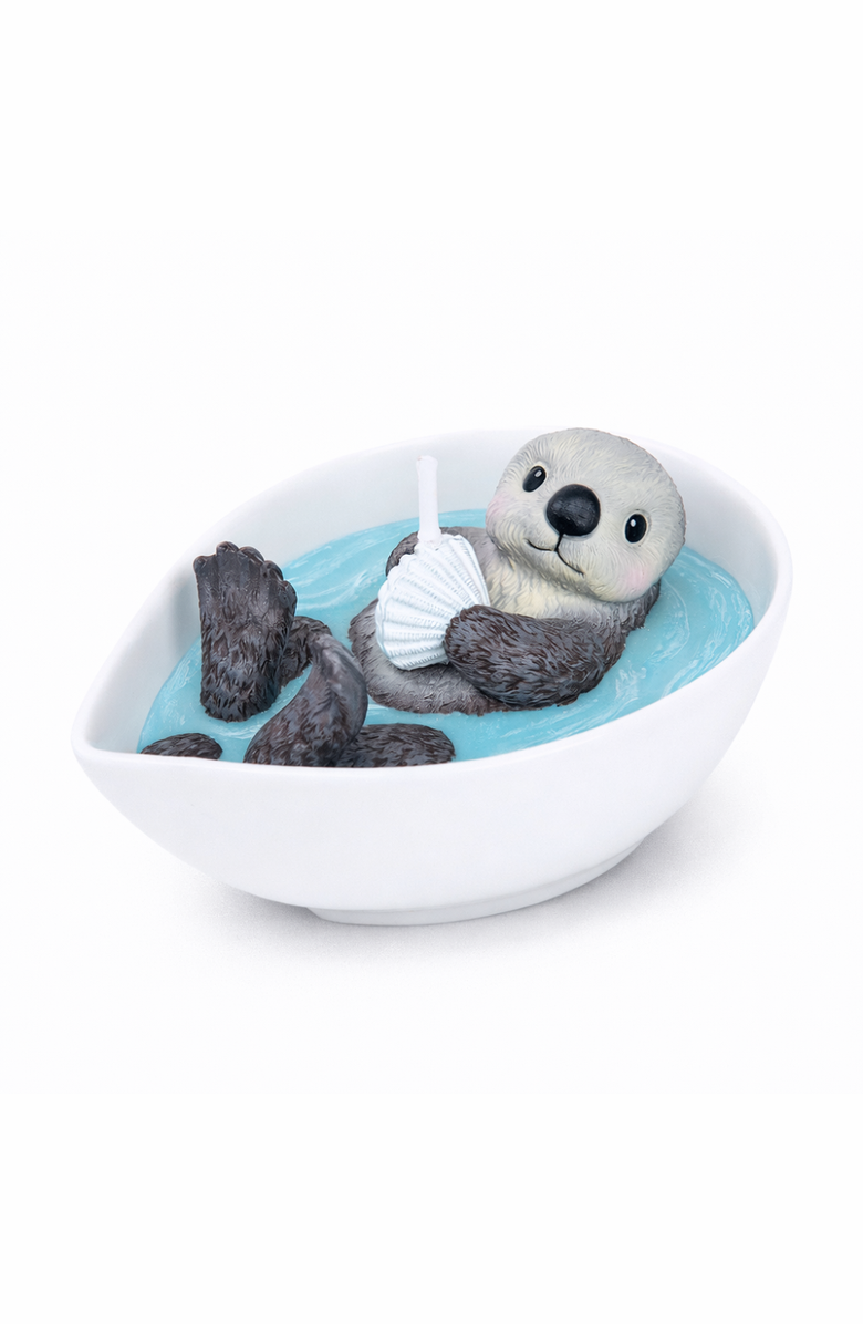 Southlake gifts Sea Otter Candle, Main, color, White